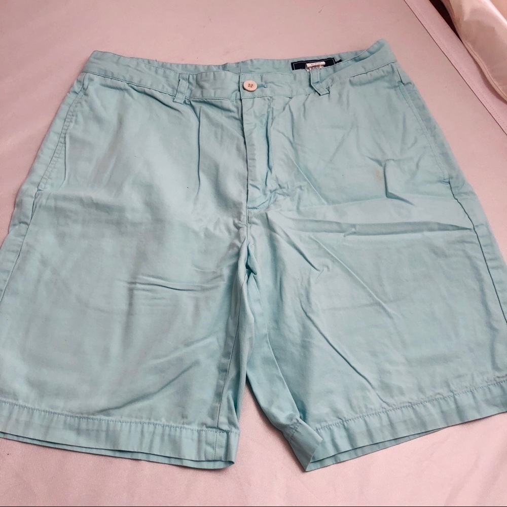 Vineyard Vines aqua flat front Club shorts